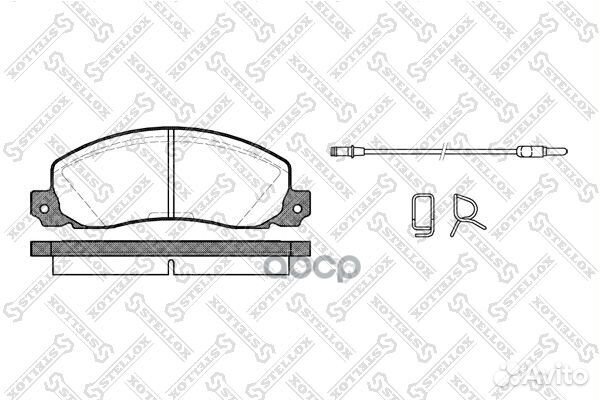 Колодки тормозные дисковые 213002BSX Stellox
