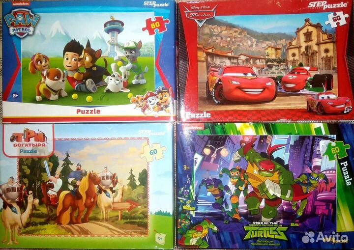 Пазлы крупные 60 деталей