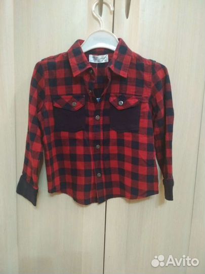 Рубашка и джинсы 92