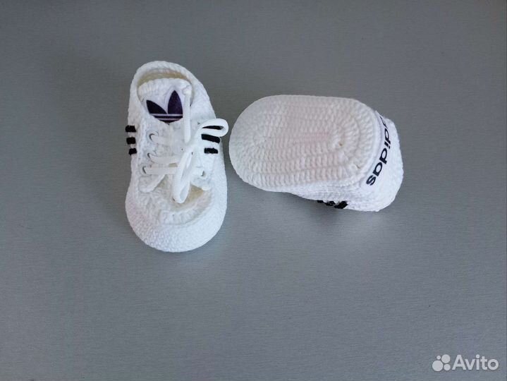 Пинетки -кеды вязаные