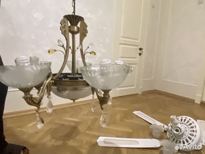 Люстра потолочная бу