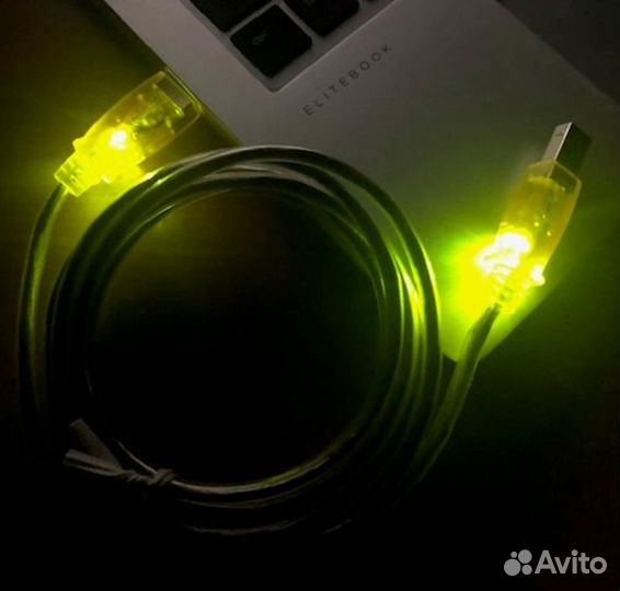 Кабель Sharkoon USB светящийся type A - type B