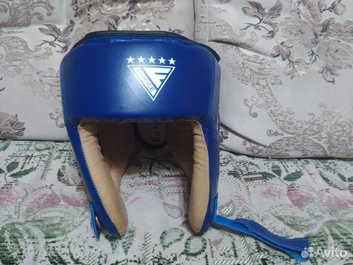 Шлем для бокс синий размер М