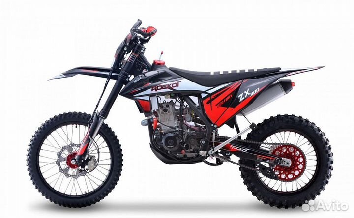 Мотоцикл кроссовый rockot ZX300 RED fury