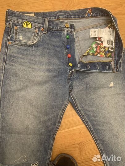 Джинсы Levis 501 Super Mario