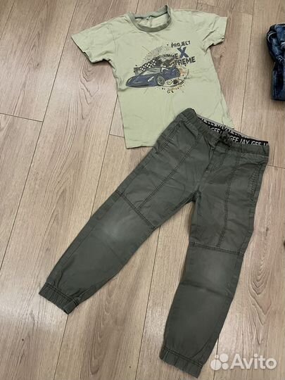Вещи пакетом на мальчика 110 116