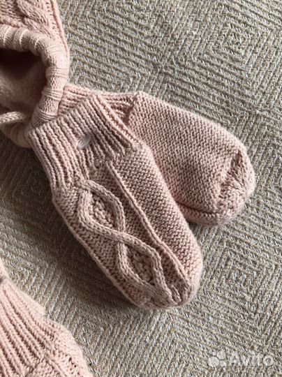 Шапка и варежки hm для девочки