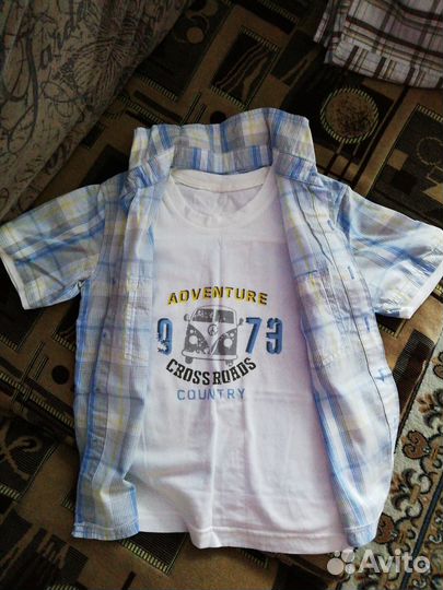 Рубашки детские новые 122