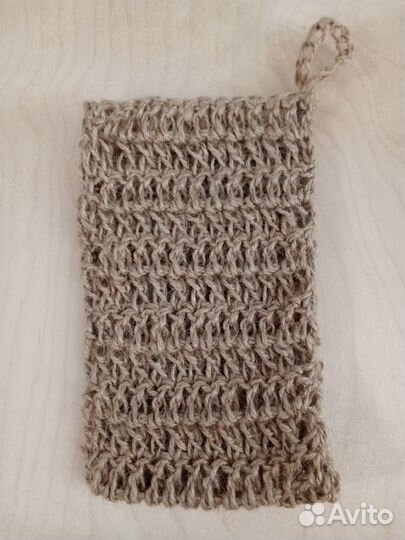 Мочалка джутовая для сухого массажа и для бани