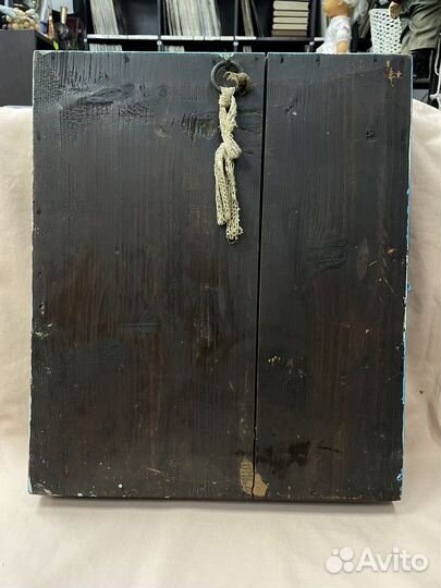 Старинная икона Неопалимая Купина в киоте (Сзр)