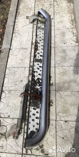 Пороги из нержавейки Toyota Land Cruiser 100