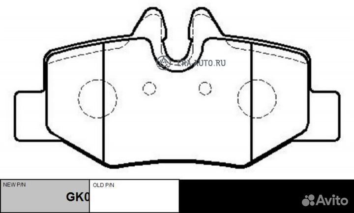 CTR GK0068 Колодки торм.зад