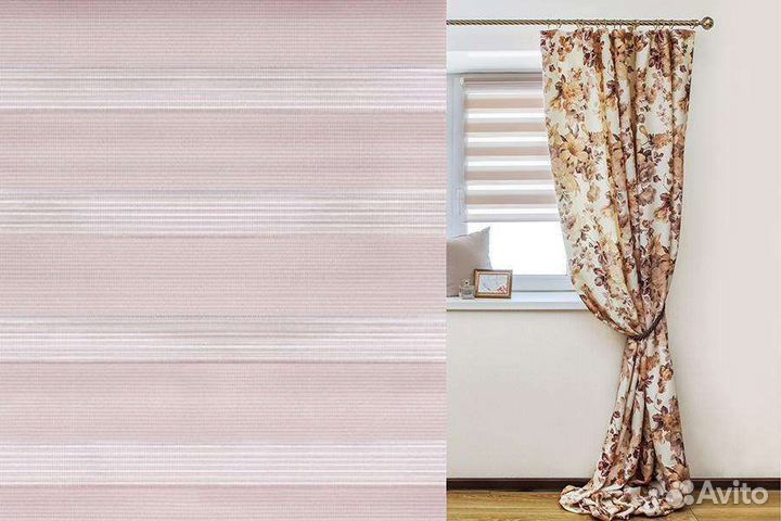 Рулонная штора день-ночь 47*160