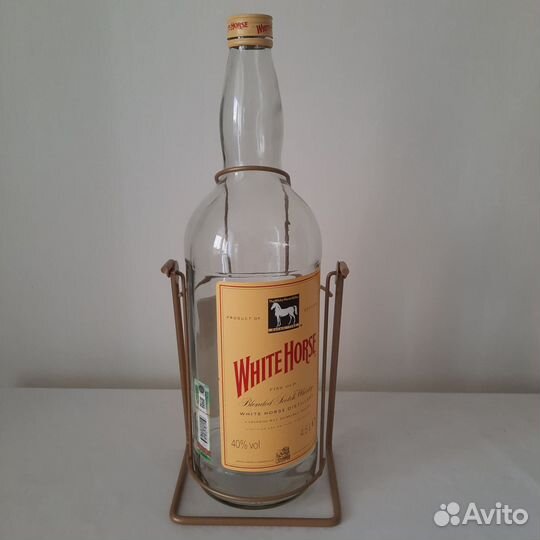 Бутылка от виски White horse 4.5l с коробкой