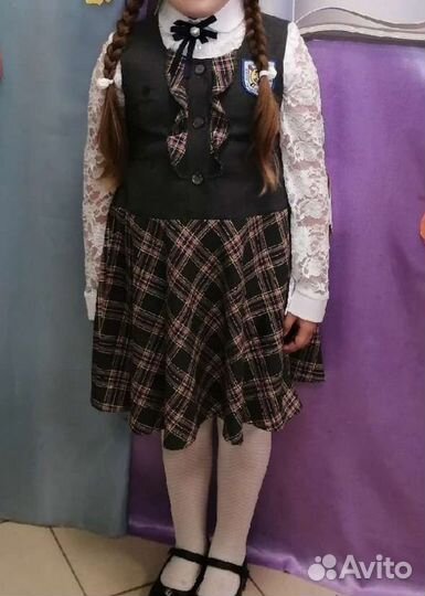 Школьный сарафан 140