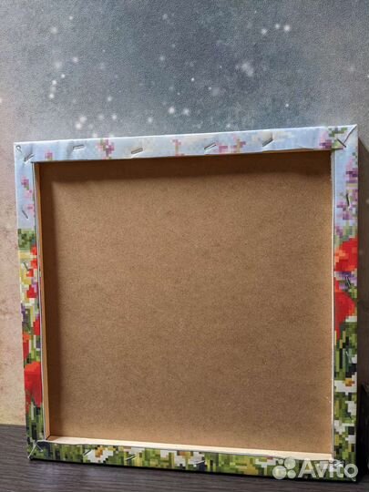 Алмазная мозаика, готовая работа, на подрамнике