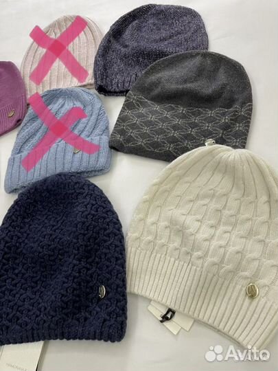 Шапки, снуд, платок кашемировый новые