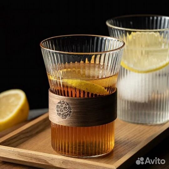 Стаканы с деревянной вставкой тренд сезона