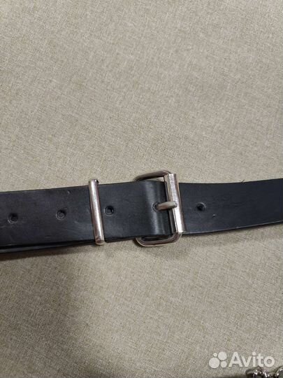 Кожаный ремень с шипами Nickel Free 120см