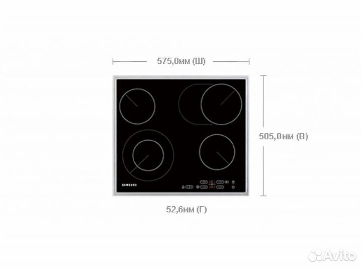 Варочная панель Samsung C61R2cast Новая