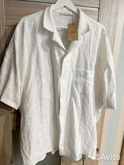 Рубашка льняная мужская voishe