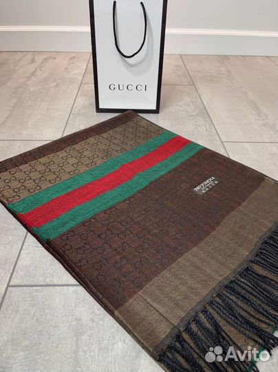 Палантин женский шарф Gucci в фирменном пакете