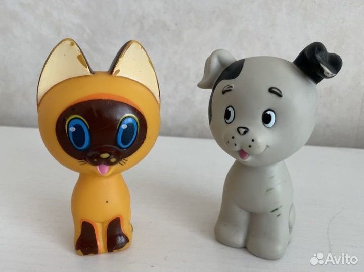 Резиновые игрушки персонажи мультфильмов пакетом