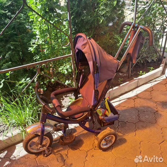 Велосипед коляска с ручкой