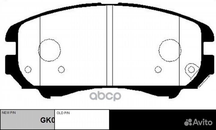 Колодки тормозные дисковые передние HyundaiTucs