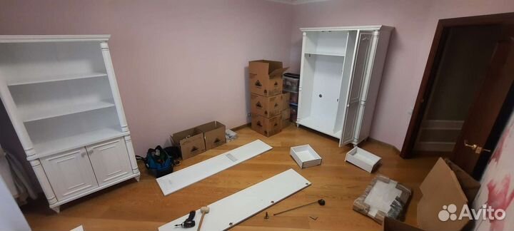 Сборка разборка установка мебели навеска шкафов