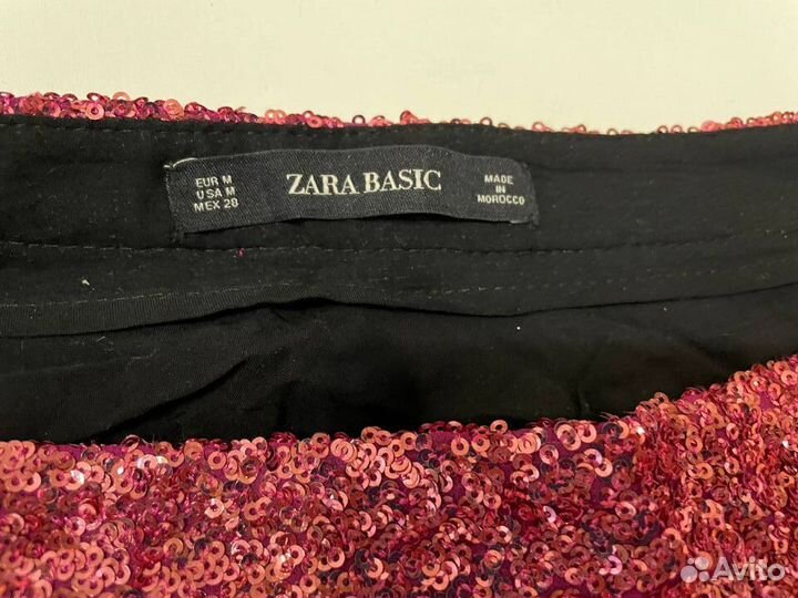 Юбка с пайетками Zara