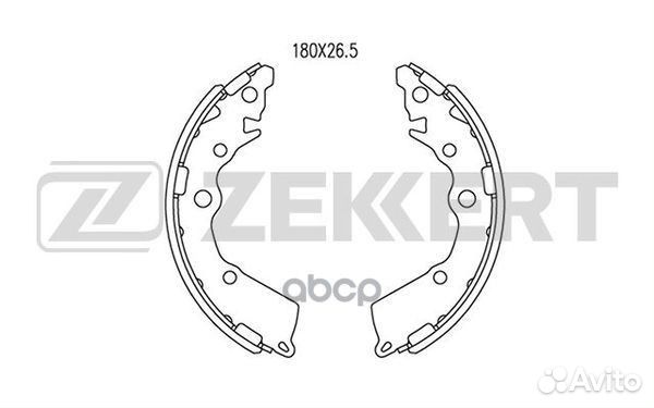 Колодки торм. бараб. задн. Kia Picanto II 11