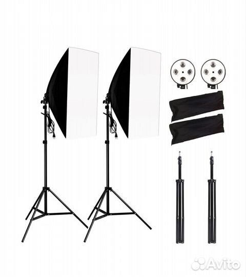 Софтбокс, 2 шт с лампами