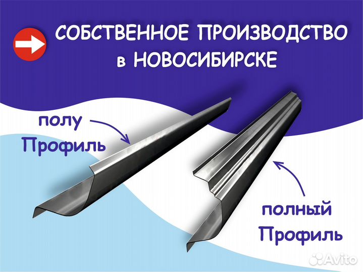 Пороги и арки ремонтные Mitsubishi Pajero V60, 70