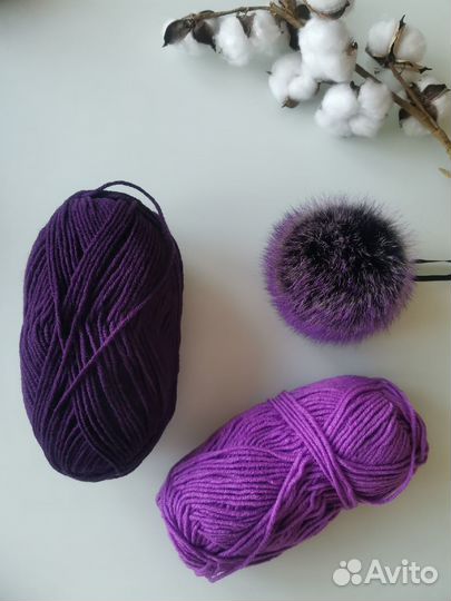 Шапка с помпоном и снуд - зимний комплект