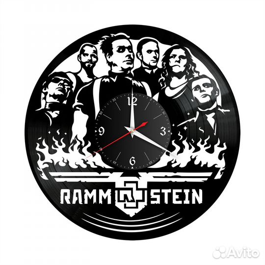 Часы настенные группа Rammstein из винила, №2