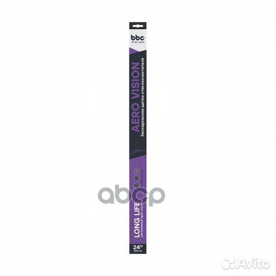 Щетка стеклоочистителя бескаркасная 600мм 