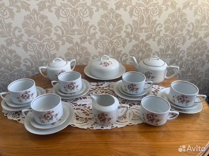 Сервиз чайный,гдр, винтаж, Каhla