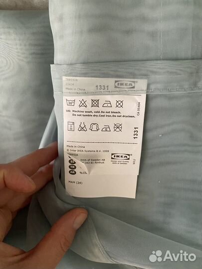 Тюль органза IKEA