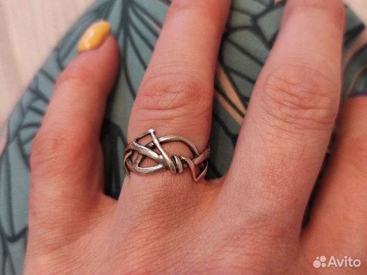 Серебряное кольцо 16,5 размер