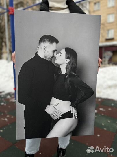 Портрет по фото на холсте