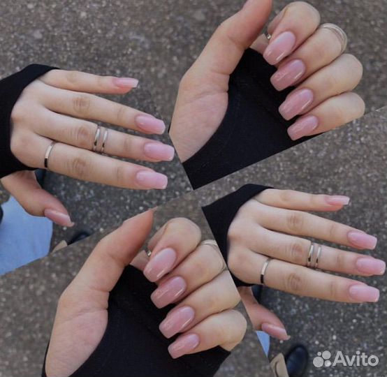 Маникюр коррекция наращивание ногтей