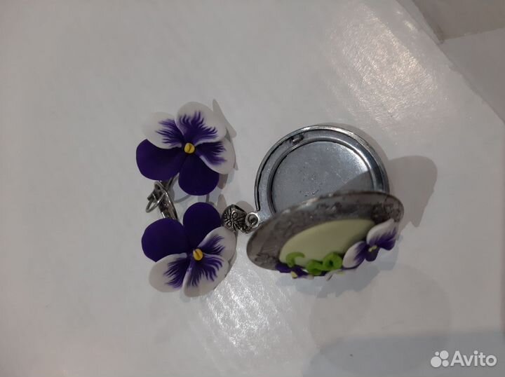 Серьги из полимерной глины