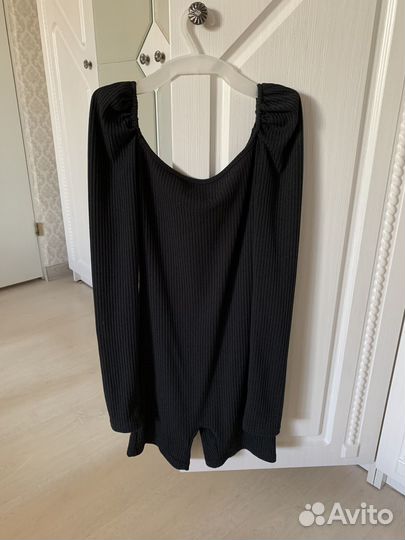 Комбинезон боди слитный черный