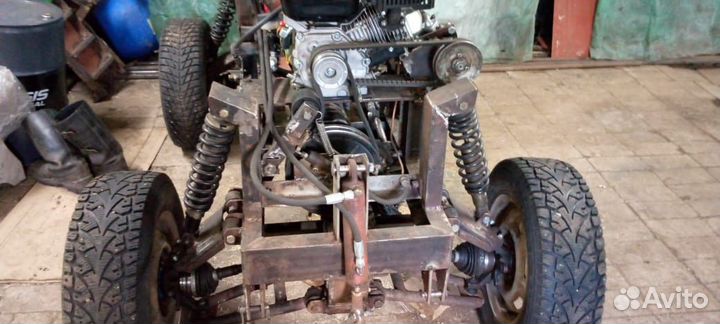 Самодельный трактор на базе квадроцикла