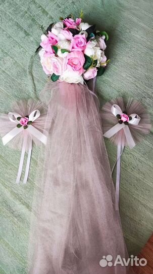 Свадебные украшения на машину