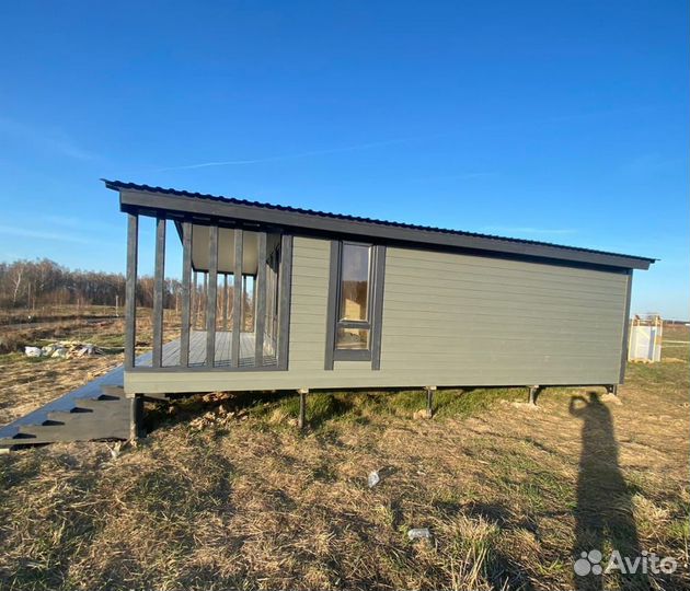 Модульный дом с Террасой 6х8 Готовый