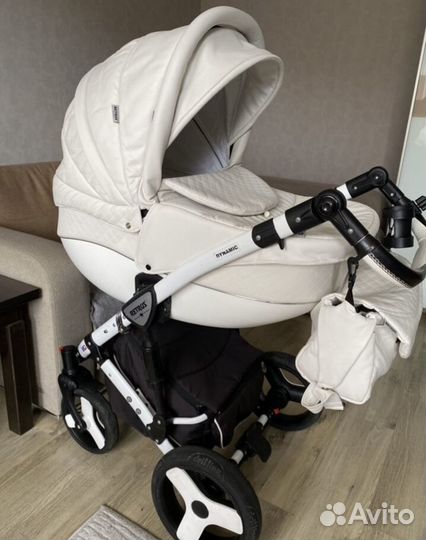 Коляска 3 в 1 экокожа