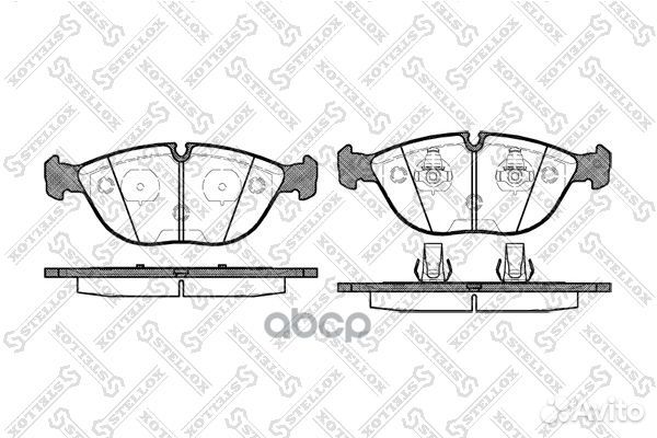 608 000B-SX колодки дисковые п. с антискрип. п