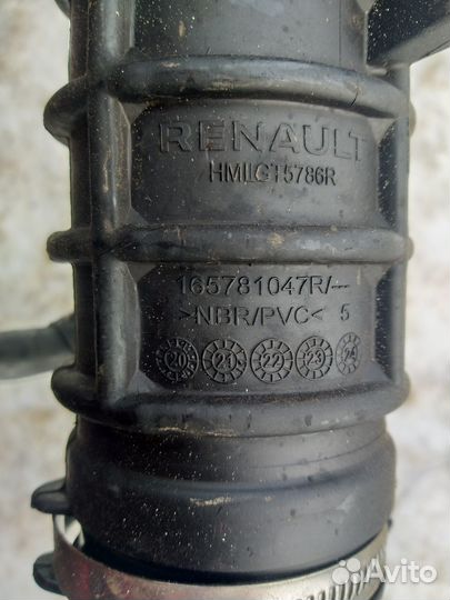 Патрубок воздушного фильтра рено дастер 2